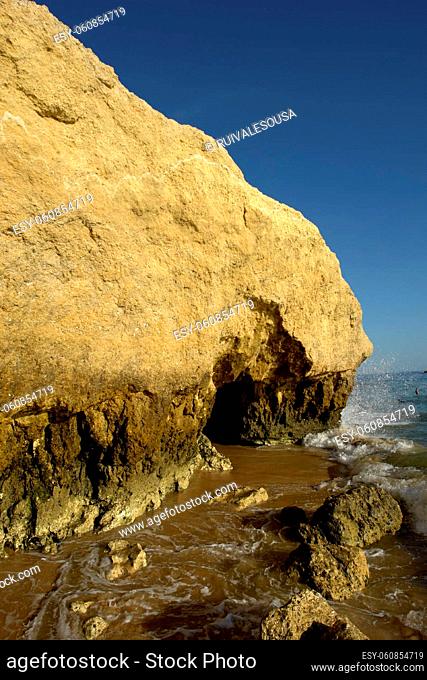 coastal rocks at the south of portugal