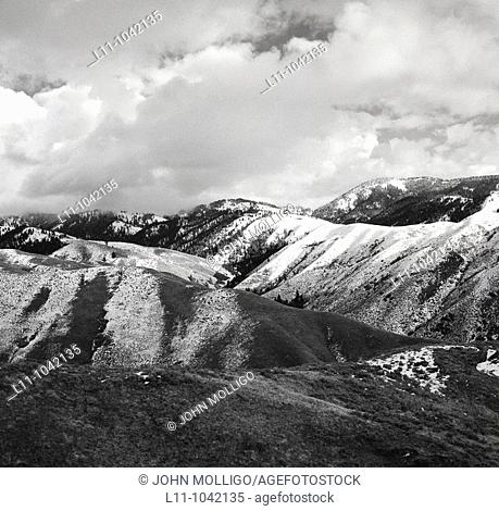 Snow Capped Foothills, Boise, Idaho, USA