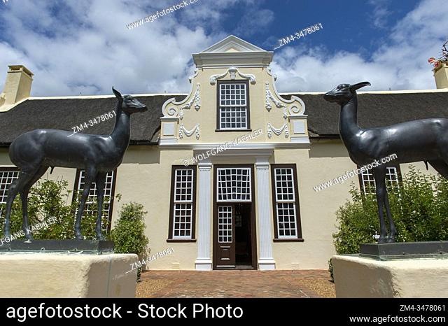 The old homestead at Vergelegen, a historic wine estate in Somerset West, in the Western Cape province of South Africa near Cape Town