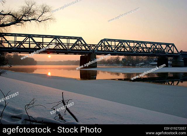 Theissbrücke bei Tiszafüred