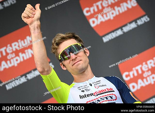 Belgian Jan Bakelants of Intermarche Wanty-Gobert Materiaux pictured at the start of the first stage of the Criterium du Dauphine cycling race