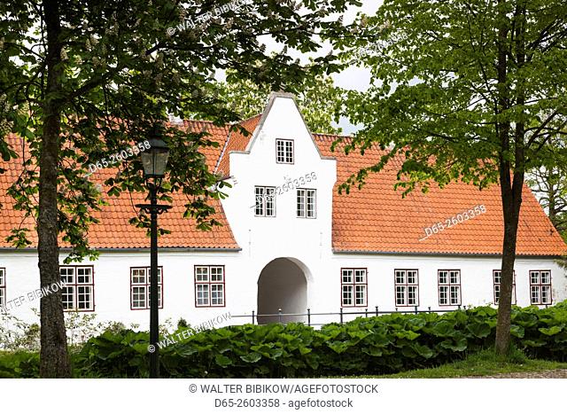 Denmark, Jutland, Mogeltonder, Schackenborg Slot Castle gatehouse