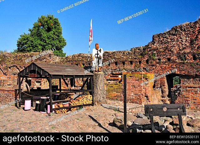 Ruins of the Torun Castle. Torun, Kuyavian-Pomeranian Voivodeship, Poland