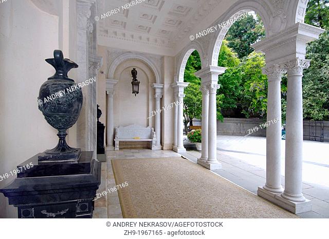 Entrance to the Grand Livadia Palace - summer palace of the last Russian Imperial family