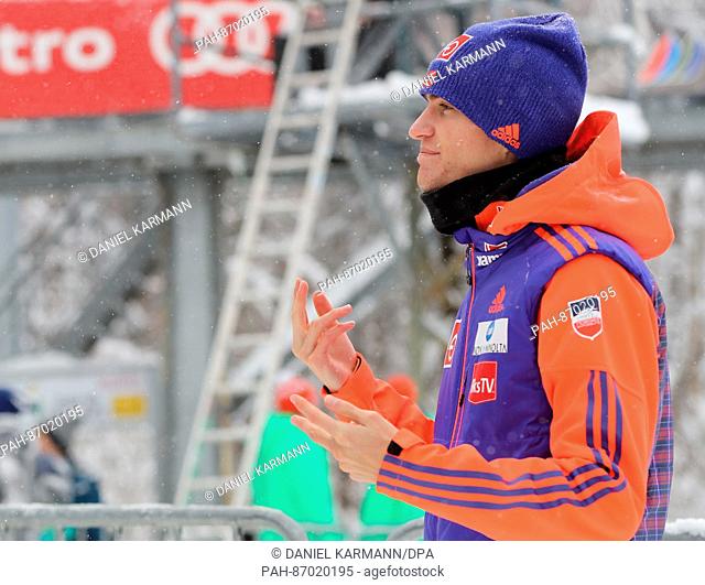 TheNorwegian ski-jumper Aniel Andre Tande at the 65th Four Hills Tournament for ski-jumping and Nordic skiing in Bischofshofen, Austria, 06 January 2017