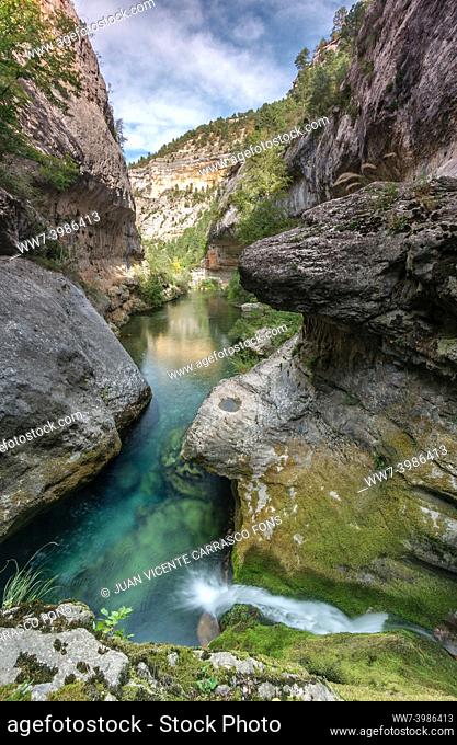 Source of Pitarque river, Maestrazgo, Teruel province, Aragon, Spain