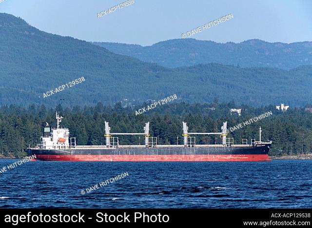 Tanker of the coast of Gabriola Island, Vancouver Island, BC, Canada
