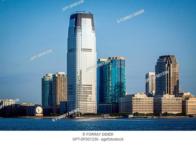 THE GOLDMAN SACHS TOWER, HEADQUARTERS OF THE AMERICAN INVESTMENT BANK GOLDMAN SACHS, JERSEY CITY, STATE OF NEW JERSEY, UNITED STATES, USA