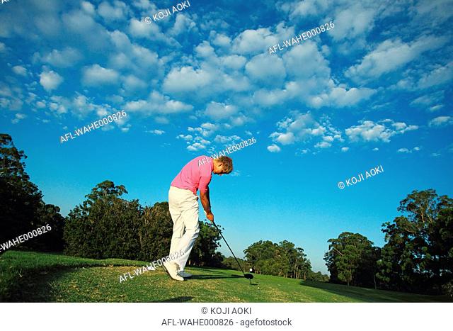 Golfer Playing Golf