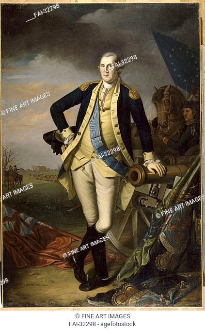 George Washington after the Battle of Princeton on January 3, 1777 by Peale, Charles Willson (1741-1827)/Oil on canvas/Neoclassicism/c