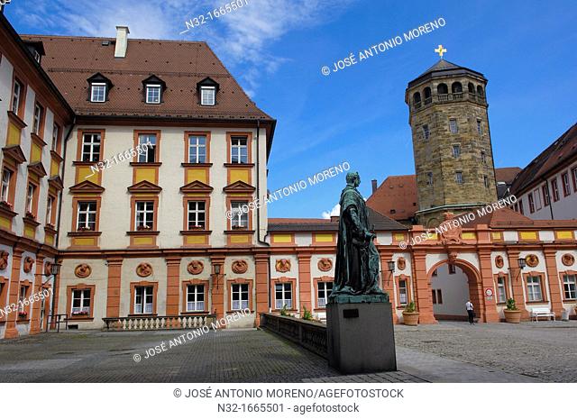 Altes Schloss (Old Castle), Maximilian street, Bayreuth, Upper Franconia, Franconia, Bavaria, Germany