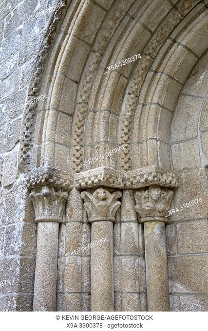 Facade Detail, Santa Cristina Monastary Church, Parada de Sil, Orense, Galicia, Spain