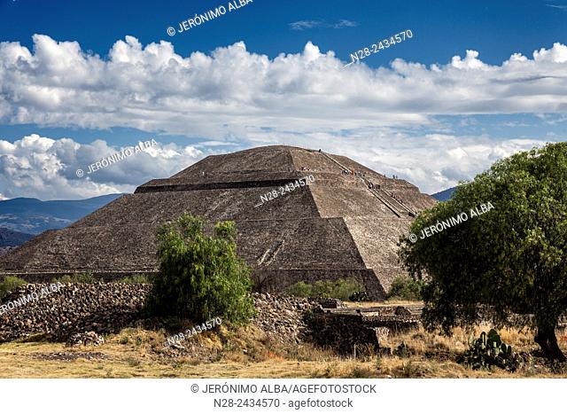 Pyramid of the Sun, Teotihuacan archaeological site, Unesco World Heritage Site, Mexico