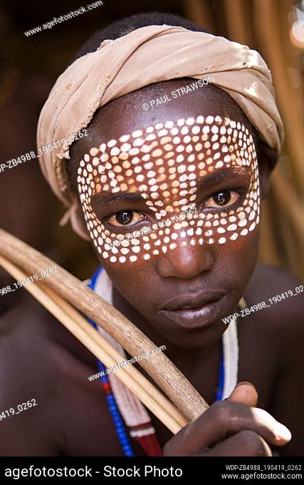 Arbore boy at a tribal village in the Lower Omo Valley