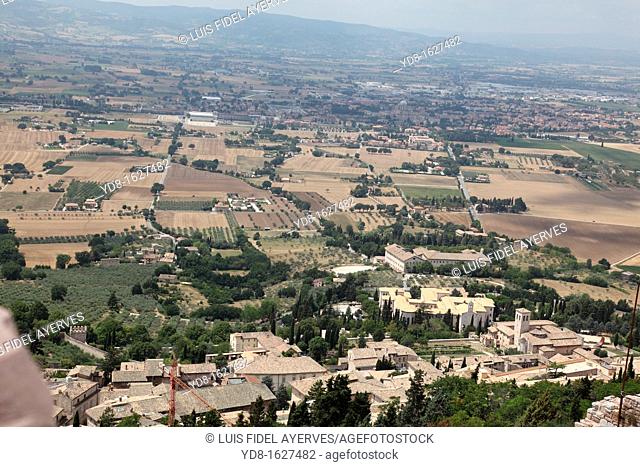 Panoramic view, Assisi, umbria, italy