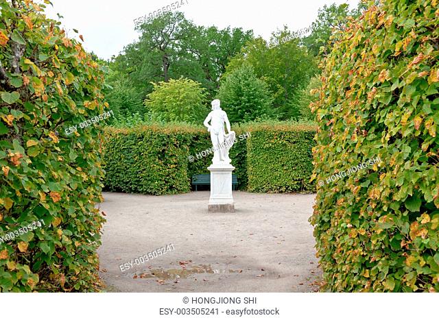 The royal garden of Drottningholms Palace