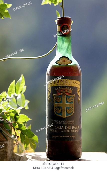 A bottle of Brunello di Montalcino