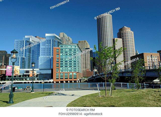 Boston, MA, Massachusetts, Downtown, skyline
