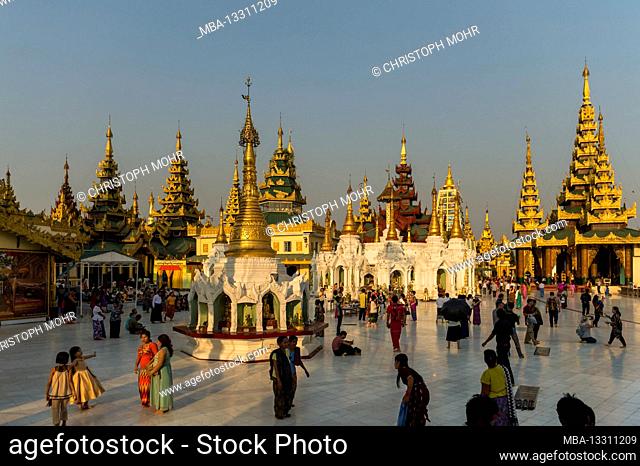 the Shwedagon Pagoda