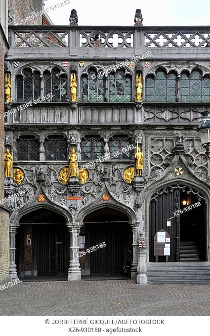 Basiliek van het Heilig Bloed Basilic of the Holy Blood, Burg square  Medieval town of Bruges, Belgium  Brugge