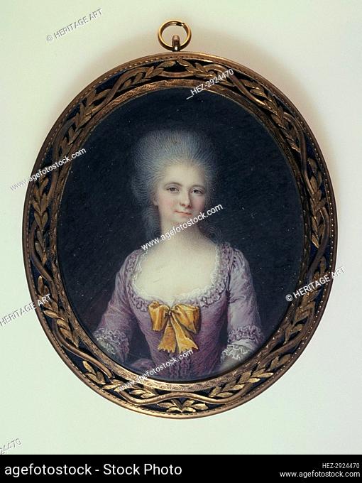 Portrait of a young woman, c1785. Creator: Ignace Jean Victor Campana