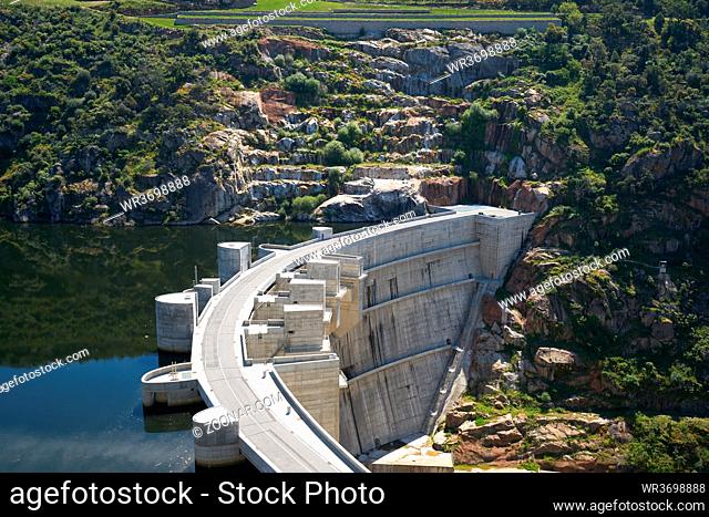 Foz Tua dam barragem river in Portugal
