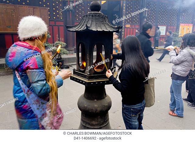 China, Chengdu, Sichuan, city, Wenshu temple monastery
