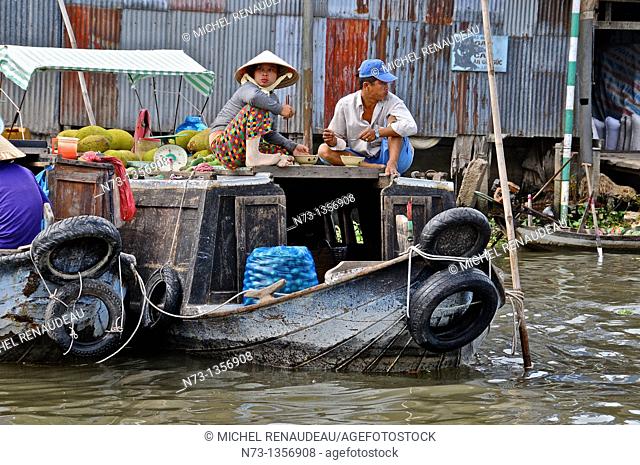 Vietnam, Can Tho province, Mekong Delta, Can Tho Floating Market