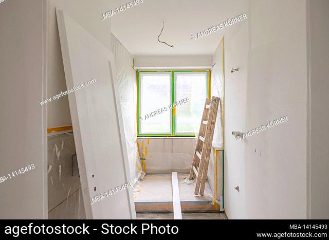 construction site, redevelopment and renovation of an apartment, empty space
