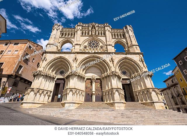 Famous landmark Cuenca cathedral in Castilla la Mancha, Spain