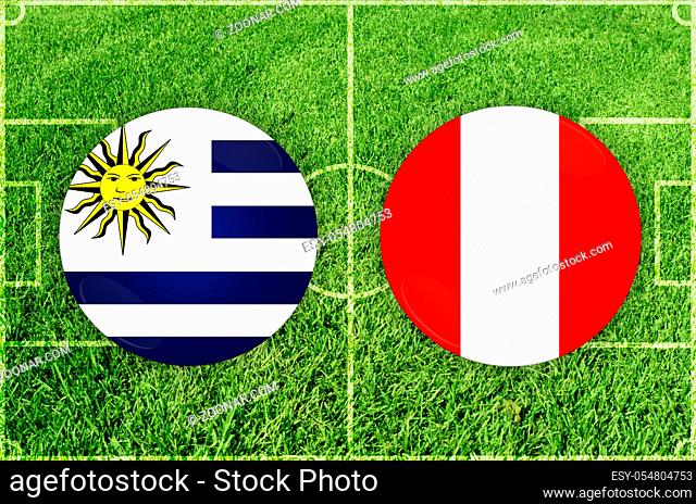 Illustration for Football match Uruguay vs Peru