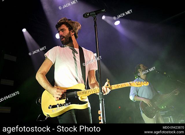 American singer and guitarist Jack Met of indie group AJR performs in concert at Alcatraz. Milan (Italy), October 17th, 2022