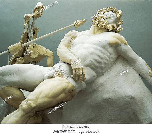 Roman civilization, 2nd century A.D. Statue of Polyphemus.  Sperlonga, Museo Archeologico Nazionale (Archaeological Museum)
