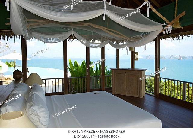 Luxury hotel, Evason Six Senses Hideaway on Yao Noi island near the island of Phuket, Phang Nga Bay, Thailand, Asia