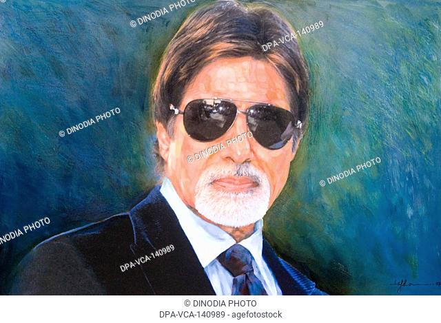Bollywood film superstar Amitabh Bachchan by pradeep Chandra & Safdar Shamee