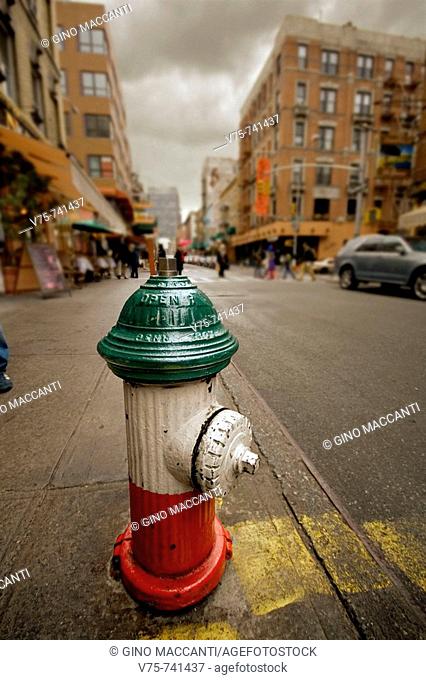 Hydrant in Little Italy, Manhattan, NYC, USA