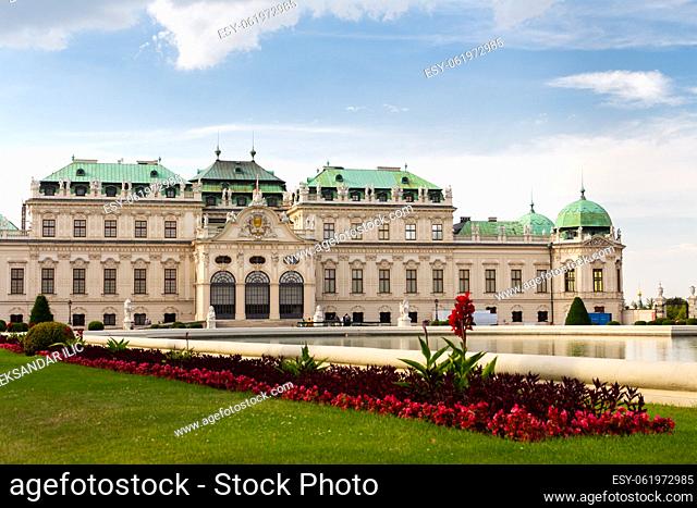 Vienna, Austria: Belvedere Baroque style palace was built by Prince Eugen who was a field marshal in the army of the Holy Roman Empire and of the Austrian...