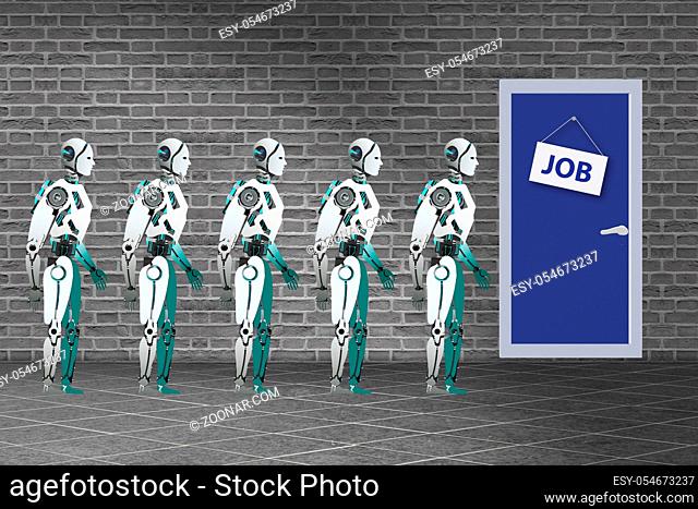 The robots queuing up for job