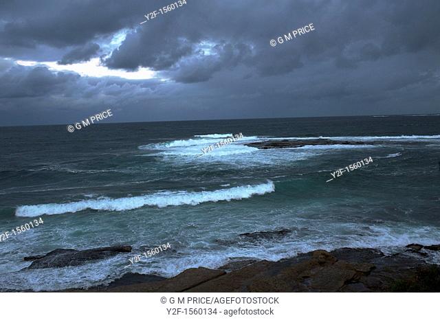 stormy sea and cloudy sky, Cronulla