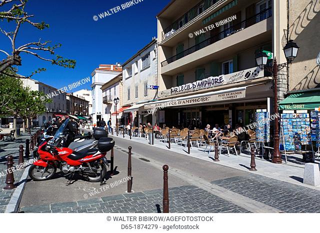 France, Corsica, Haute-Corse Department, Le Nebbio Region, St-Florent, Place de Portes
