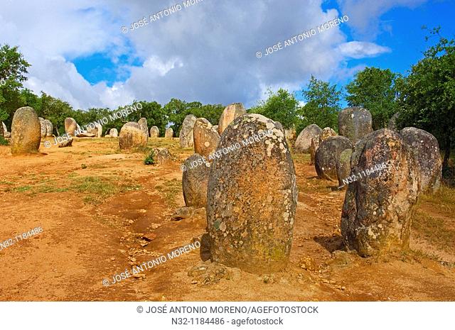 Evora, Cromeleque dos Almendres, Megalithic Site, Alentejo, Portugal