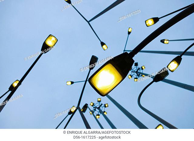 Street lamps, Bilbao, Euskadi, España