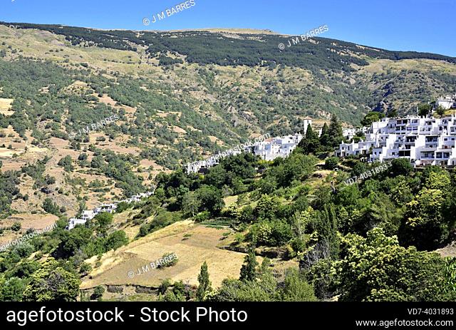 Capileira and Poqueira valley. La Alpujarra, Granada, Andalusia, Spain