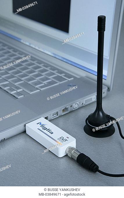 Laptop, Miglia TVMini USB DVB-T tuners do embroidery digital television rod-antenna no property release, Notebook, computers, Portable, Computer-TV, DVB-T