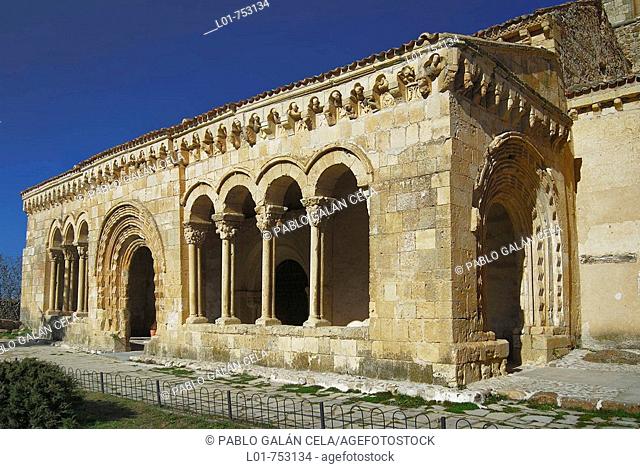 St Michael's church, Sotosalbos. Segovia province, Castilla-Leon, Spain