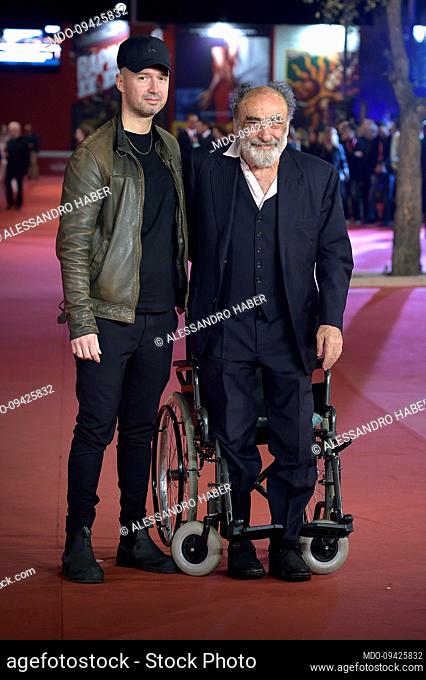 Italian actor Alessandro Haber at Rome Film Fest 2022. Caravaggio's Shadow Red Carpet. Rome (Italy), October 18th, 2022 2022