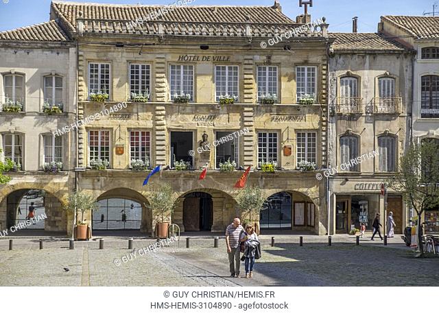 France, Gard, Bagnols sur Ceze, Town Hall