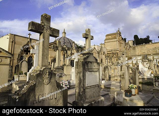 cementerio historico de palma, inaugurado el 24 de marzo de 1821, Palma, Mallorca, islas baleares, Spain