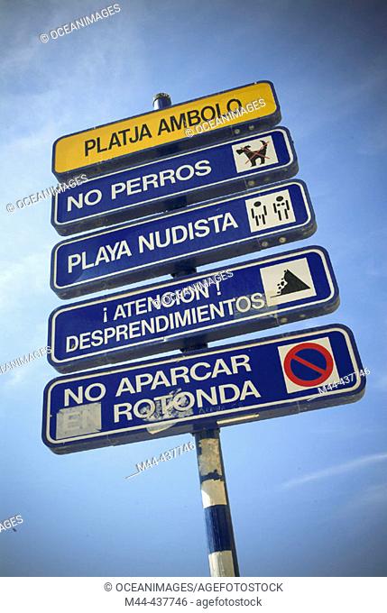 Playa nudista Ambolo, Javea. Alicante. Spain