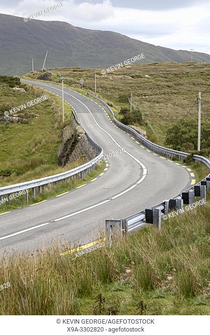 Open Road near Killary Fjord; Connemara National Park; Ireland